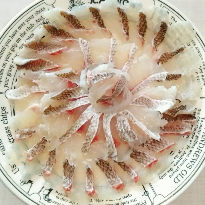 ◈桜鯛の湯引き刺身◈
